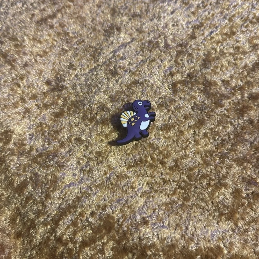 Kids Purple Dinosaur Jibbitz Shoe Charm  Accessory For Crocs & Shoes New 5/$15